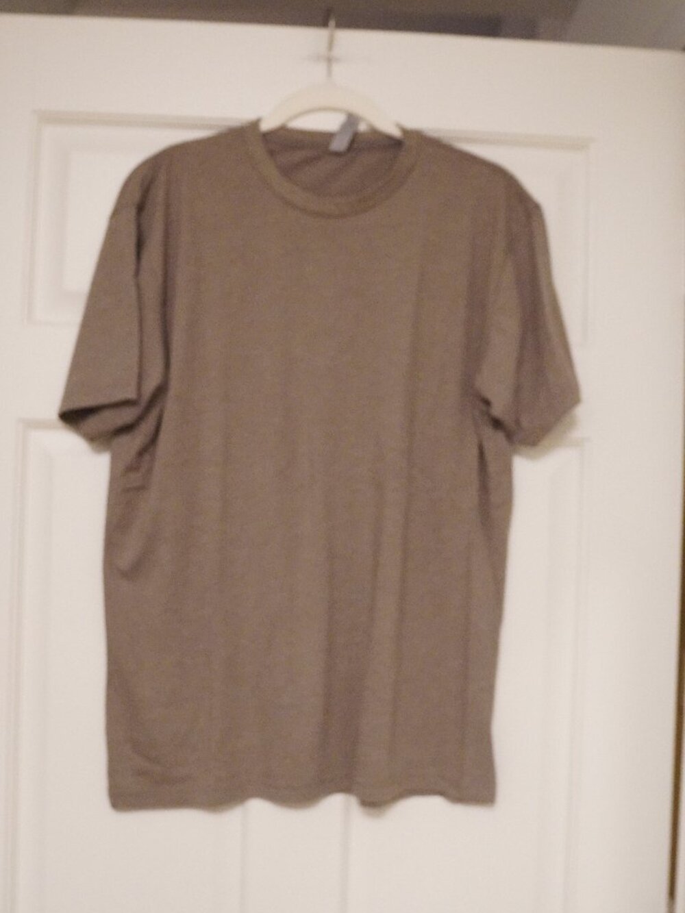 Next Level Apparel Taupe Short Sleeve Crewneck Tee Size Large